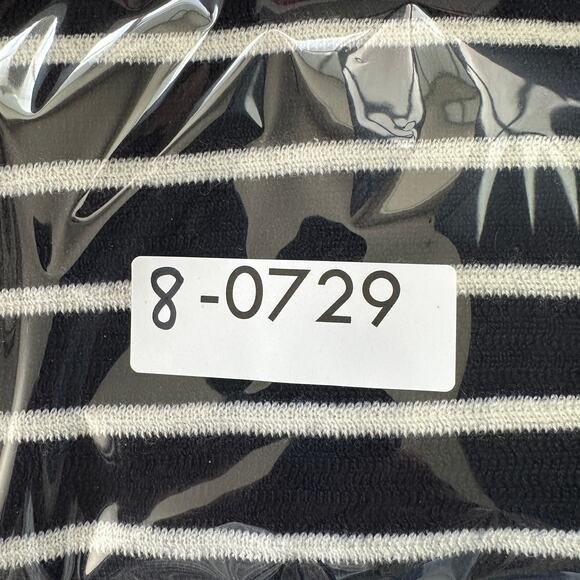 NEW J Crew Sweater Dress Large 100 Merino Wool Navy White Stripe Luxury Preppy - Picture 10 of 10